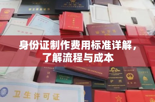 喀喇沁左翼身份证制作费用标准详解，了解流程与成本