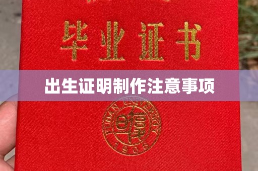 喀喇沁左翼出生证明制作注意事项
