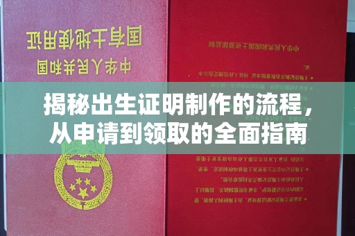 喀喇沁左翼揭秘出生证明制作的流程，从申请到领取的全面指南